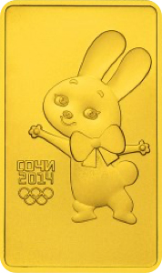 Реверс монеты Зайка