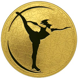 Реверс монеты Фигурное катание